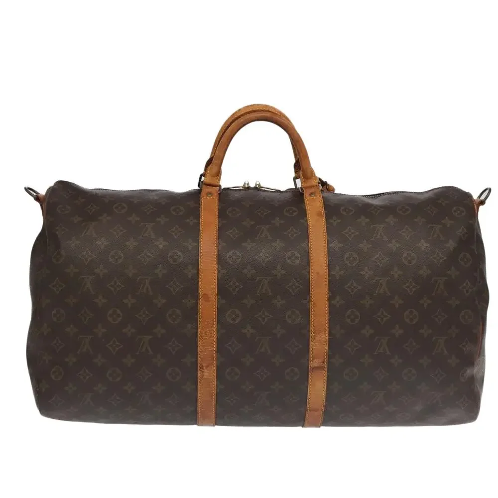LOUIS VUITTON Monogram Keepall Bandouliere 60 Boston Bag M41412